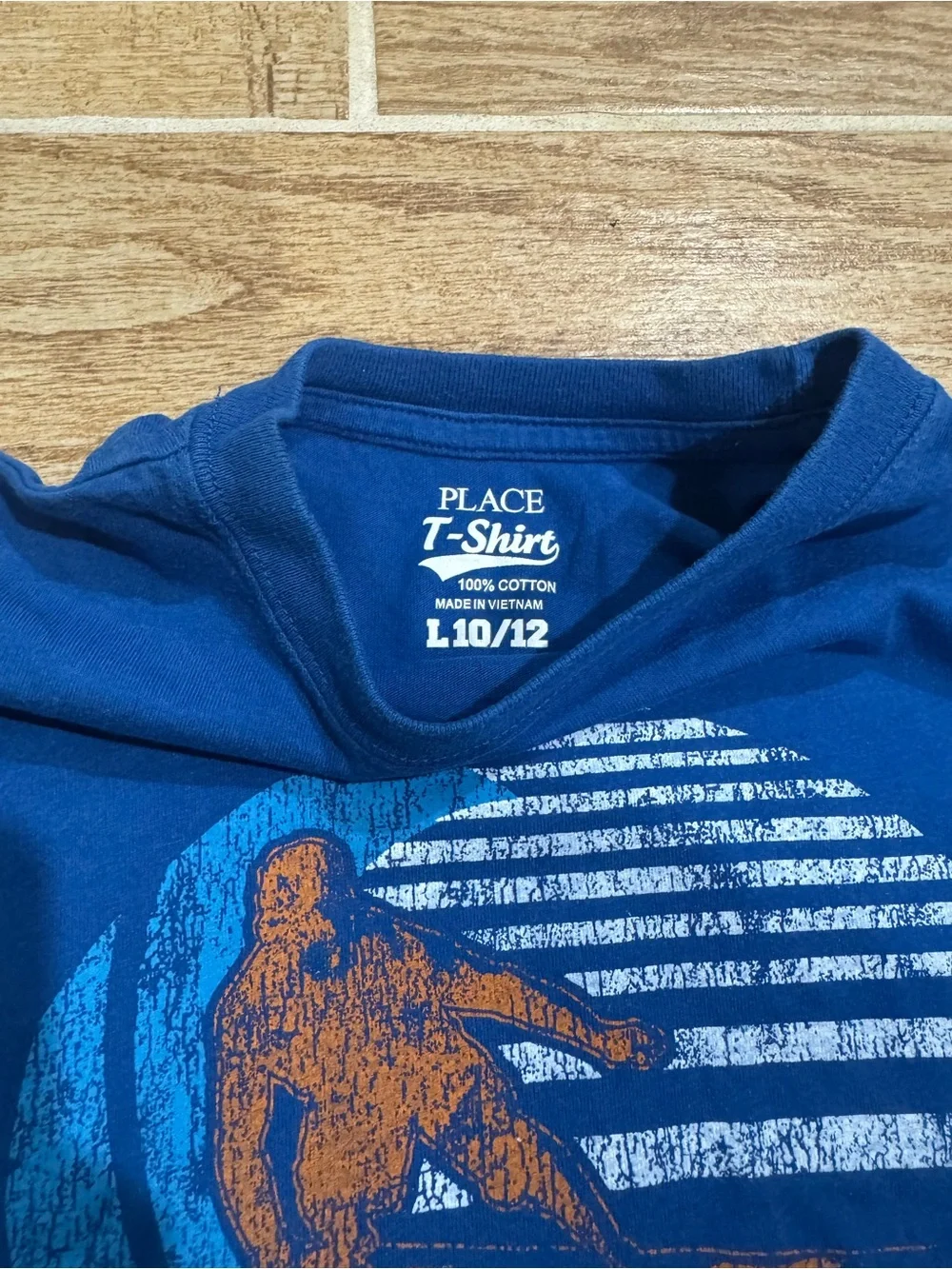 blue cotton children’s place t-shirt